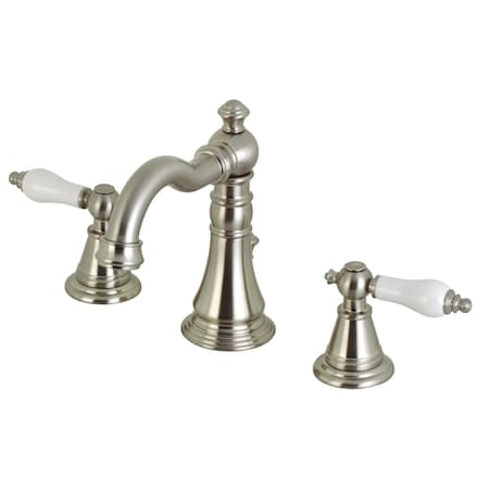 Fauceture FSC1978PL English Classic Widespread Bathroom Faucet, Brushed Nickel FSC1978PL